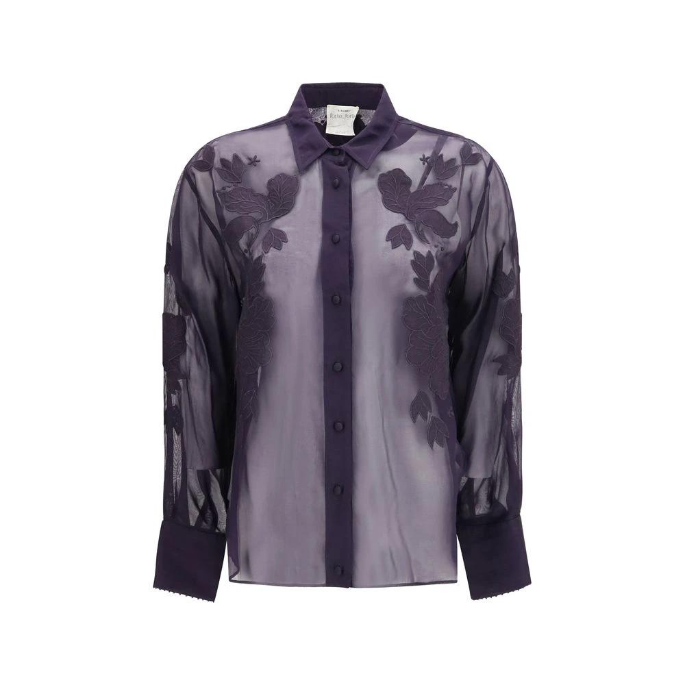 Forte_Forte Sample Sale Forte_Forte Blue Viscose Blouse - | Designer outlet