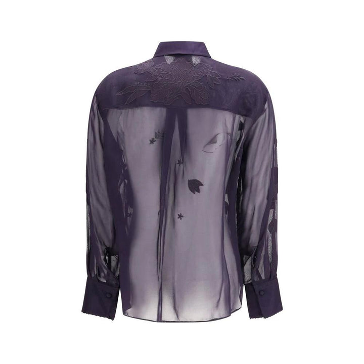 Forte_Forte Sample Sale Forte_Forte Blue Viscose Blouse - | Designer outlet