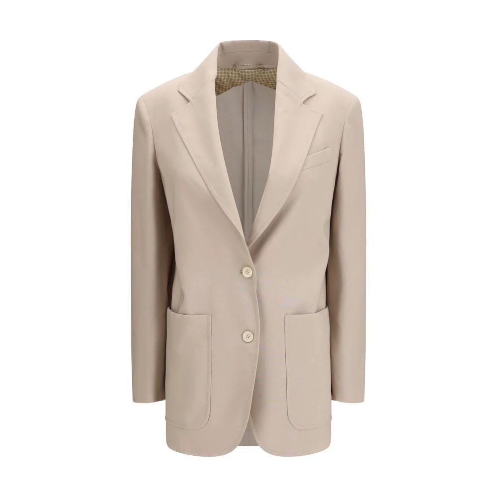 Max Mara Sample Sale Max Mara Beige Fleece Wool Blazer - | Designer outlet
