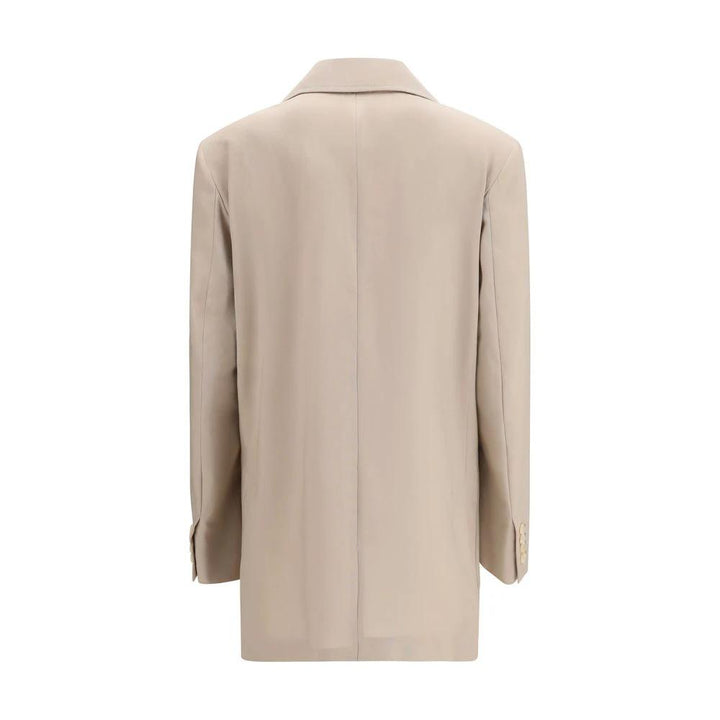 Max Mara Sample Sale Max Mara Beige Fleece Wool Blazer - | Designer outlet