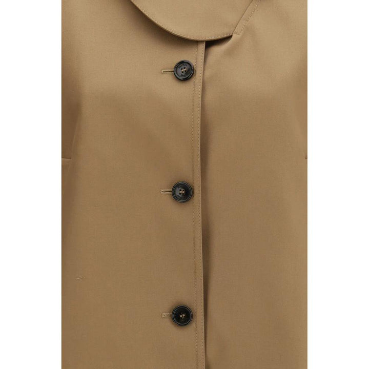 Max Mara Sample Sale Max Mara Brown Cotton Coat - | Designer outlet