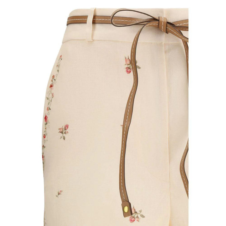 Zimmermann Sample Sale Zimmermann Beige Cotton Flared Pants - | Designer outlet