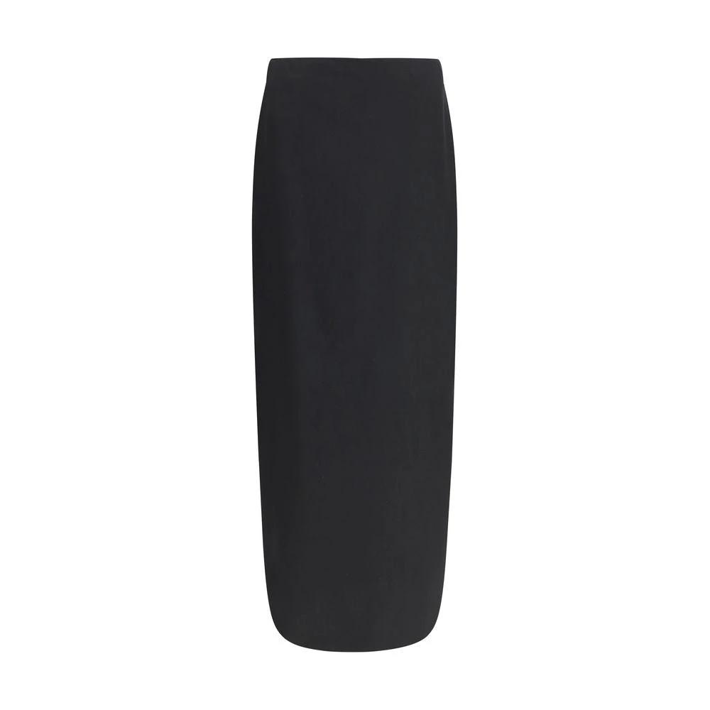 The Row Sample Sale The Row Black Wool Long Skirt - | Designer outlet