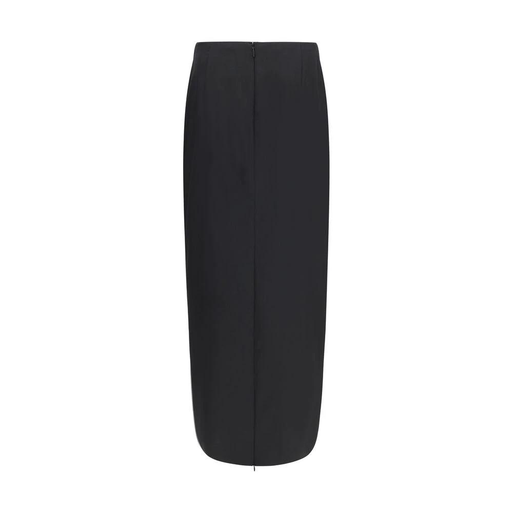 The Row Sample Sale The Row Black Wool Long Skirt - | Designer outlet