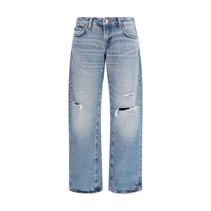 7FOR Sample Sale 7FOR Blue Cotton Straight-Leg Jeans - | Designer outlet