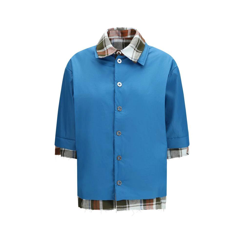 MARBELL Sample Sale MARBELL Blue Polyamide Dress Shirt - | Designer outlet