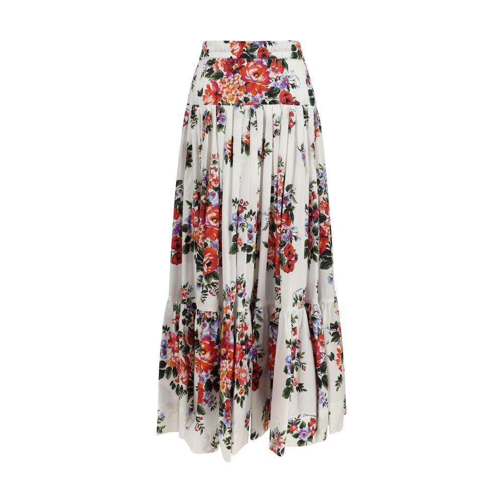 Dolce & Gabbana Sample Sale Dolce & Gabbana Multicolor Cotton Long Skirt - | Designer outlet