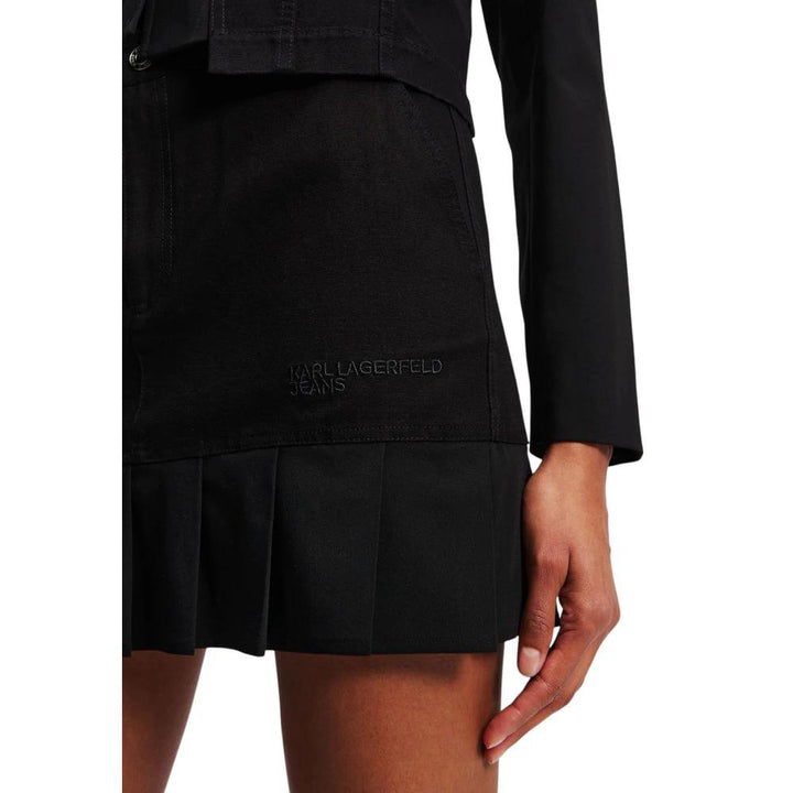 Karl Lagerfeld Sample Sale Karl Lagerfeld Black Cotton Mini Skirt - | Designer outlet
