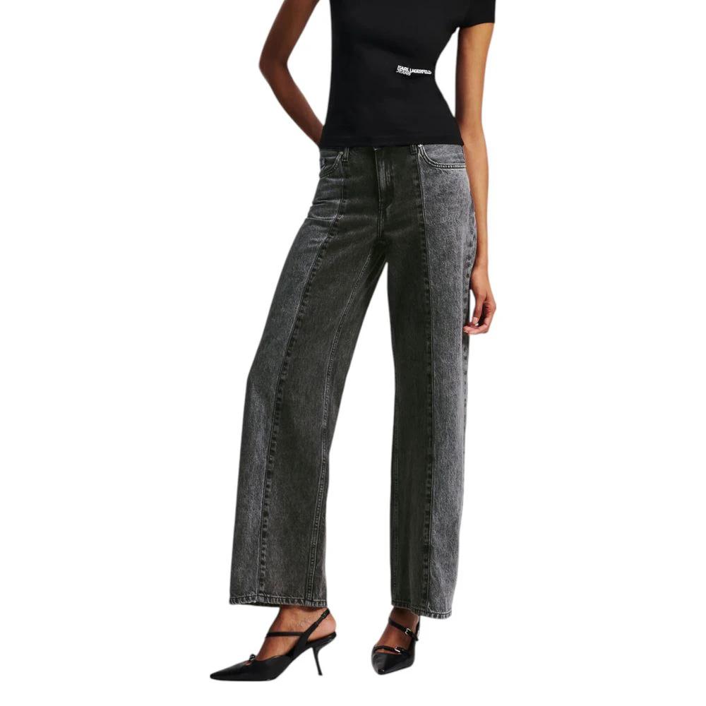 Karl Lagerfeld Sample Sale Karl Lagerfeld Black Cotton Relaxed Fit Jeans - | Designer outlet