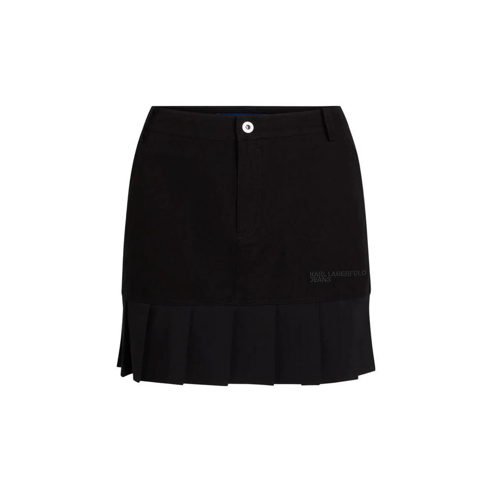 Karl Lagerfeld Sample Sale Karl Lagerfeld Black Cotton Mini Skirt - | Designer outlet