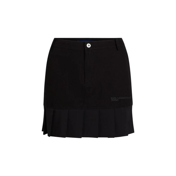 Karl Lagerfeld Sample Sale Karl Lagerfeld Black Cotton Mini Skirt - | Designer outlet