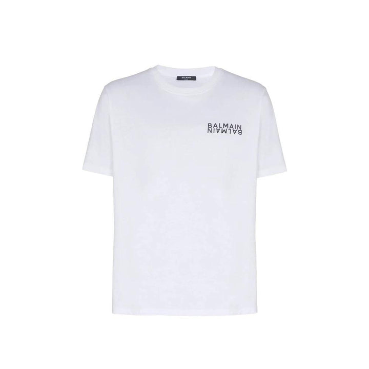 Balmain White Cotton T-Shirt
