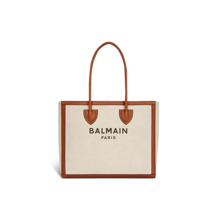 Balmain Sample Sale Balmain Beige Cotton Tote Bag - | Designer outlet