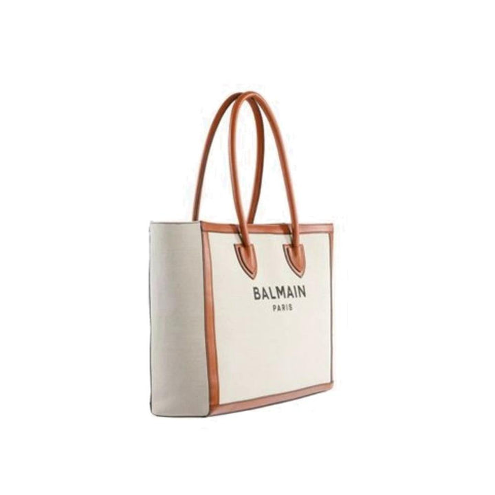 Balmain Sample Sale Balmain Beige Cotton Tote Bag - | Designer outlet