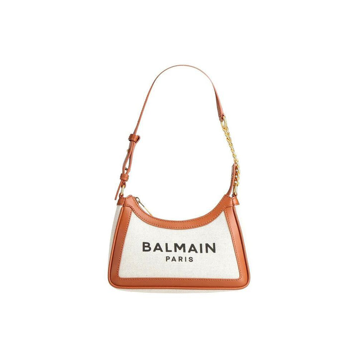 Balmain Sample Sale Balmain Brown Cotton Shoulder Bag - | Designer outlet