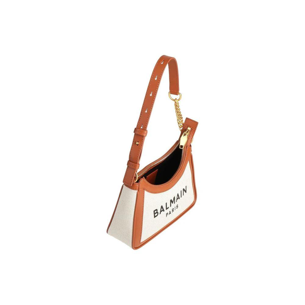 Balmain Sample Sale Balmain Brown Cotton Shoulder Bag - | Designer outlet