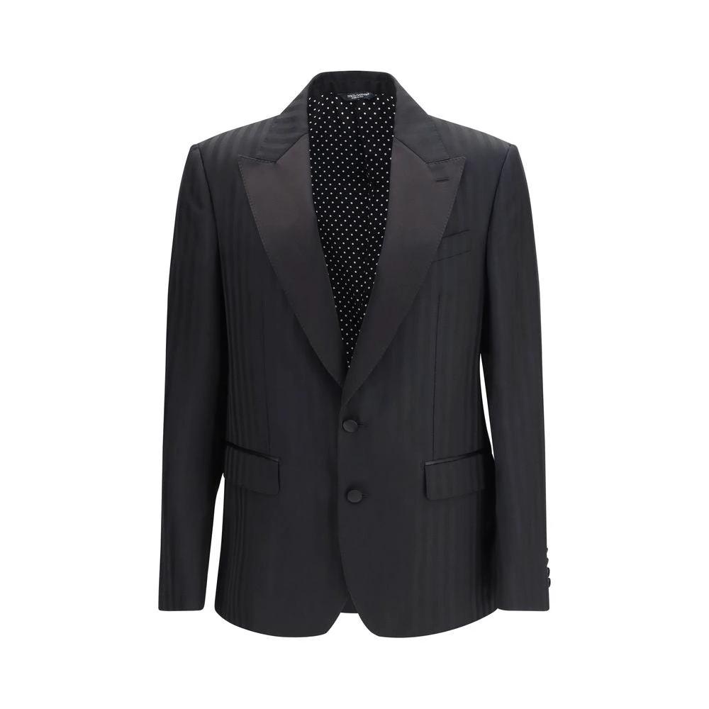 Dolce & Gabbana Sample Sale Dolce & Gabbana Black Fleece Wool Blazer - | Designer outlet