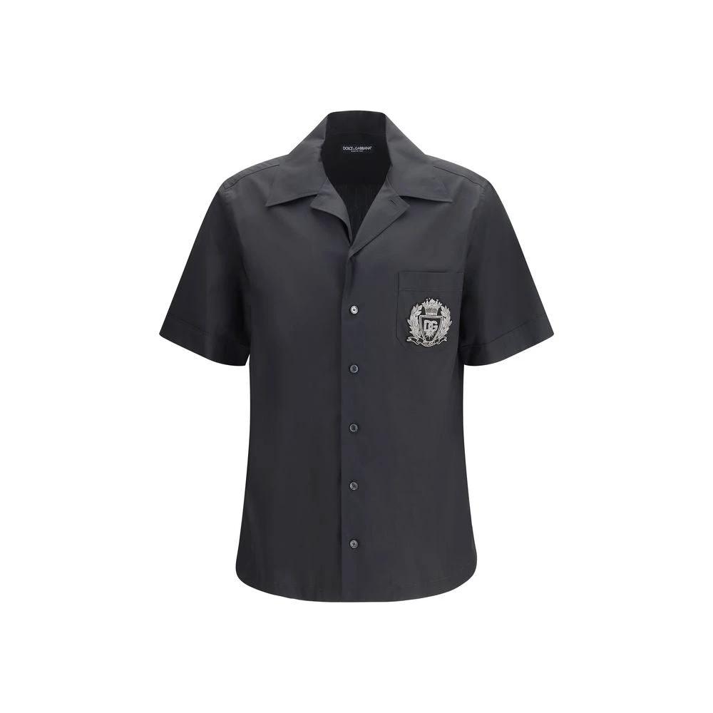 Dolce &amp; Gabbana Sample Sale Dolce &amp; Gabbana Black Cotton Shortsleeve Shirt - | Designer outlet