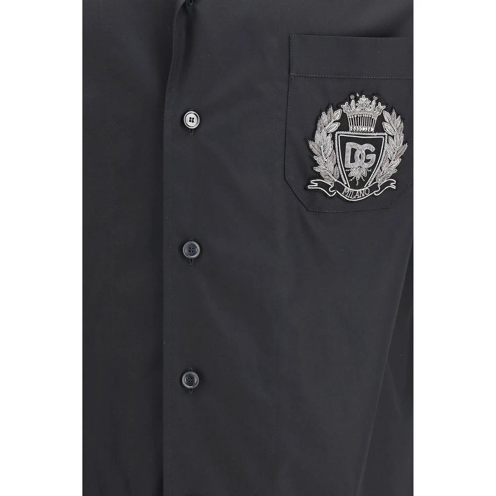Dolce &amp; Gabbana Sample Sale Dolce &amp; Gabbana Black Cotton Shortsleeve Shirt - | Designer outlet
