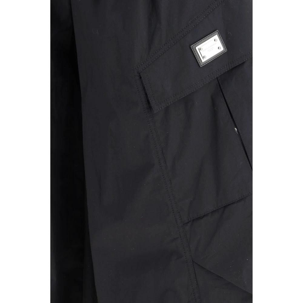 Dolce & Gabbana Black Cotton Cargo Pants