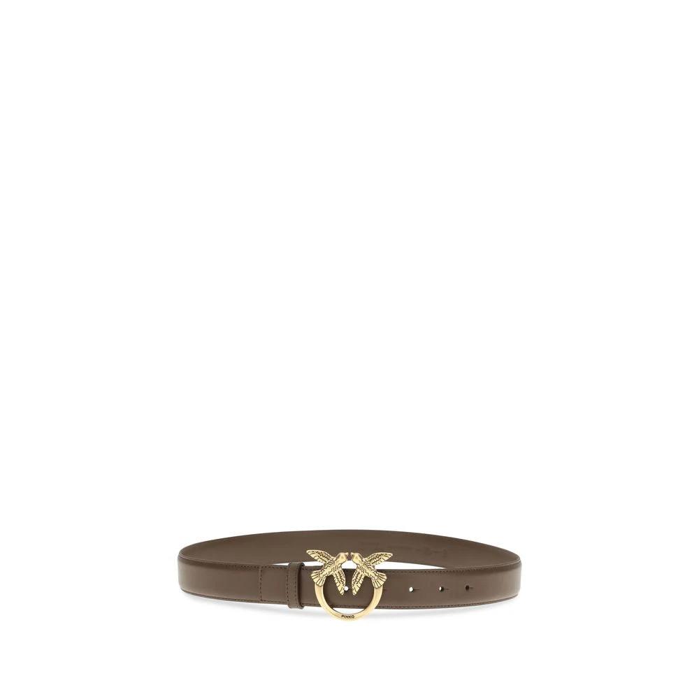PINKO Sample Sale PINKO Brown Calf Leather Bos Taurus Regular Belt - | Designer outlet
