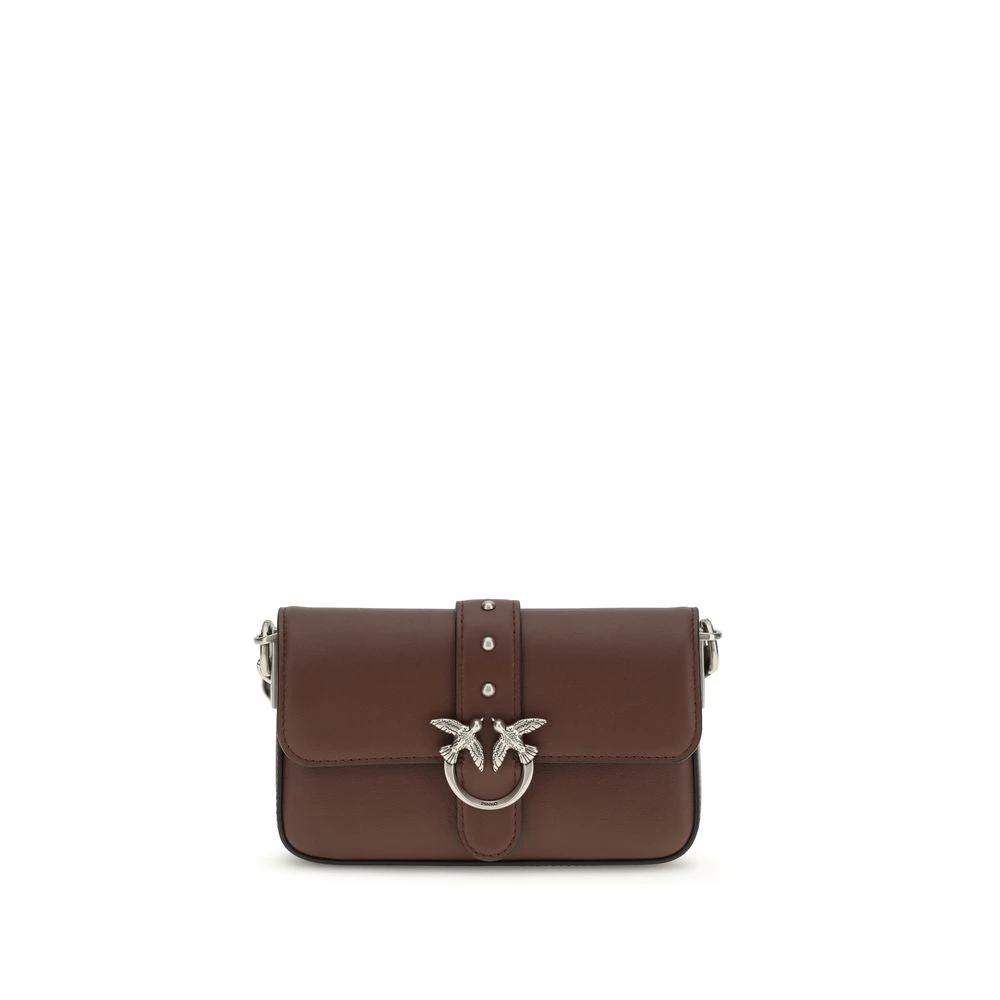 PINKO Sample Sale PINKO Brown Calf Leather Bos Taurus Shoulder Bag - | Designer outlet