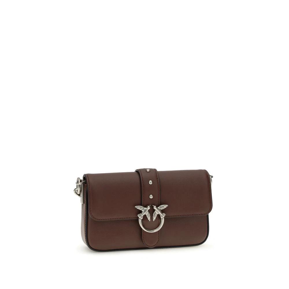 PINKO Sample Sale PINKO Brown Calf Leather Bos Taurus Shoulder Bag - | Designer outlet
