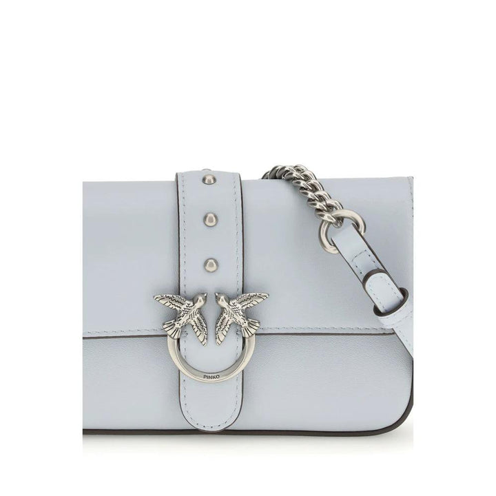 PINKO Sample Sale PINKO Blue Calf Leather Bos Taurus Shoulder Bag - | Designer outlet