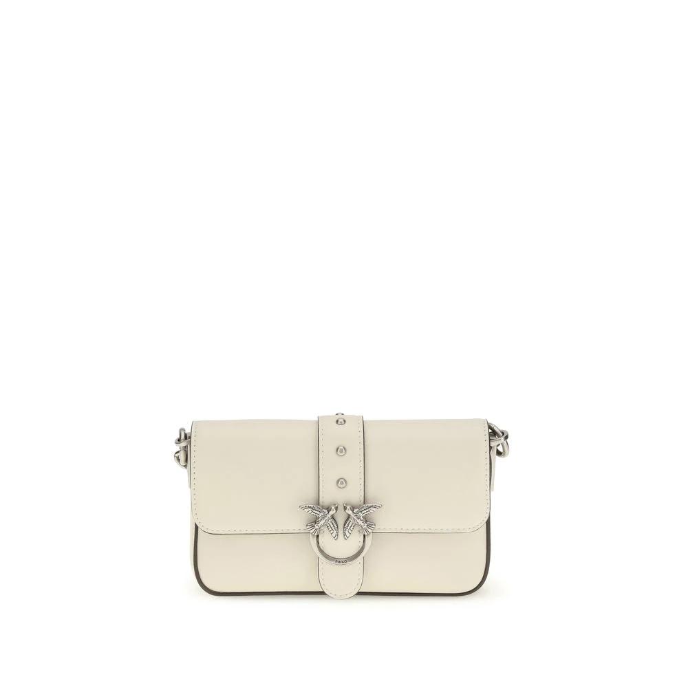 PINKO Sample Sale PINKO White Calf Leather Bos Taurus Shoulder Bag - | Designer outlet