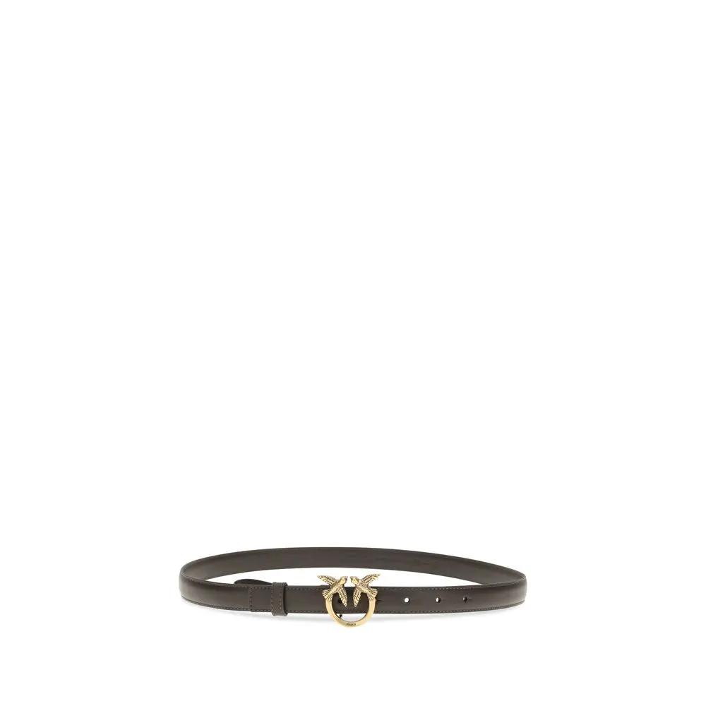 PINKO Brown Calf Leather Bos Taurus Regular Belt