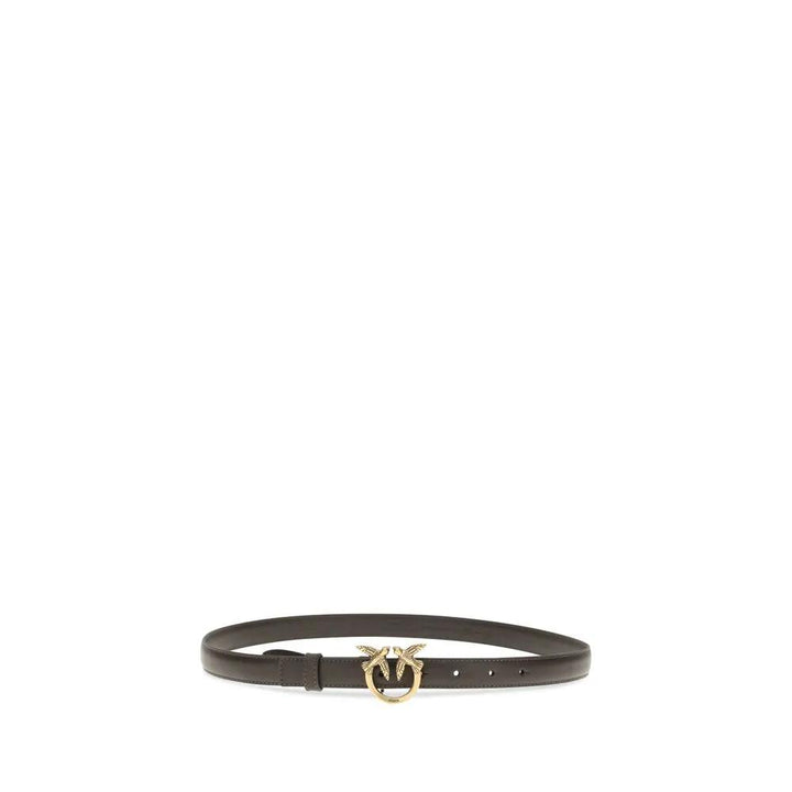 PINKO Brown Calf Leather Bos Taurus Regular Belt