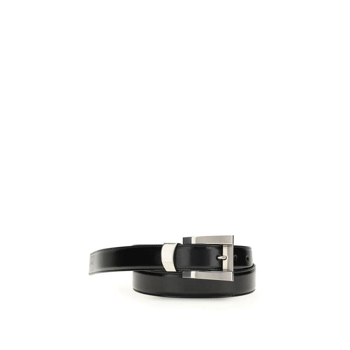 Versace Sample Sale Versace Black Calf Leather Bos Taurus Regular Belt - | Designer outlet