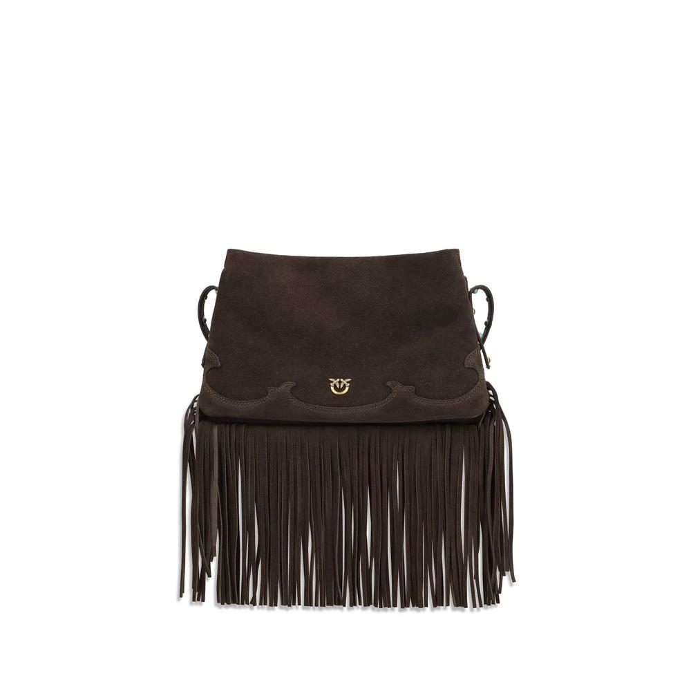 PINKO Sample Sale PINKO Brown Calf Leather Bos Taurus Shoulder Bag - | Designer outlet