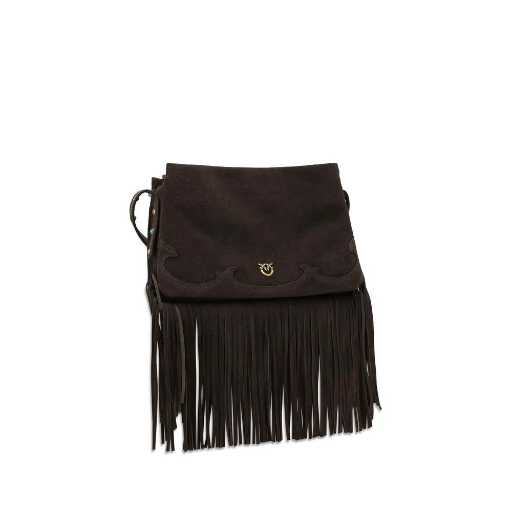 PINKO Sample Sale PINKO Brown Calf Leather Bos Taurus Shoulder Bag - | Designer outlet