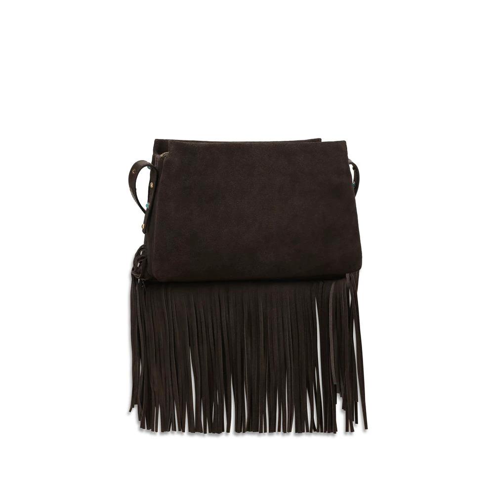 PINKO Sample Sale PINKO Brown Calf Leather Bos Taurus Shoulder Bag - | Designer outlet