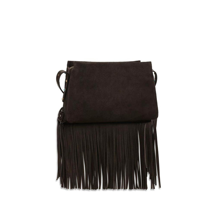 PINKO Sample Sale PINKO Brown Calf Leather Bos Taurus Shoulder Bag - | Designer outlet