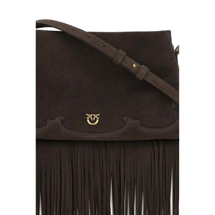 PINKO Sample Sale PINKO Brown Calf Leather Bos Taurus Shoulder Bag - | Designer outlet