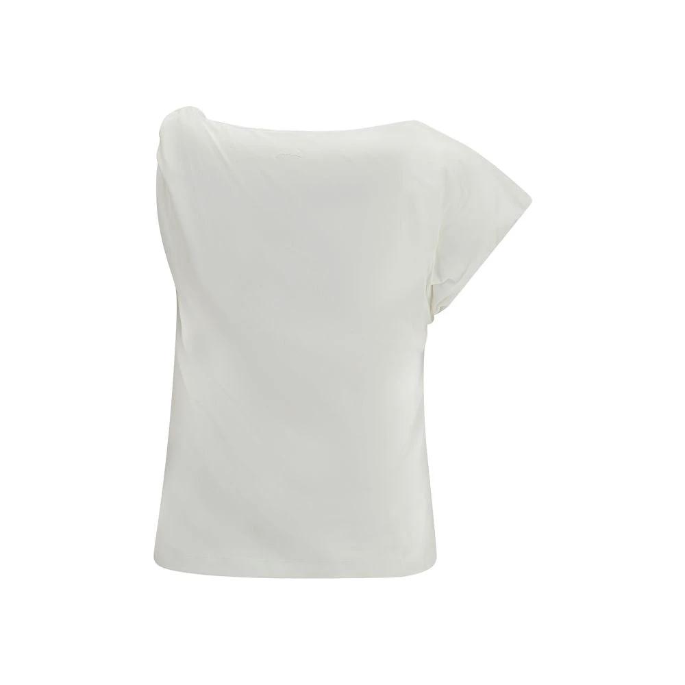 PINKO Sample Sale PINKO White Cotton Sleeveles T-Shirt - | Designer outlet