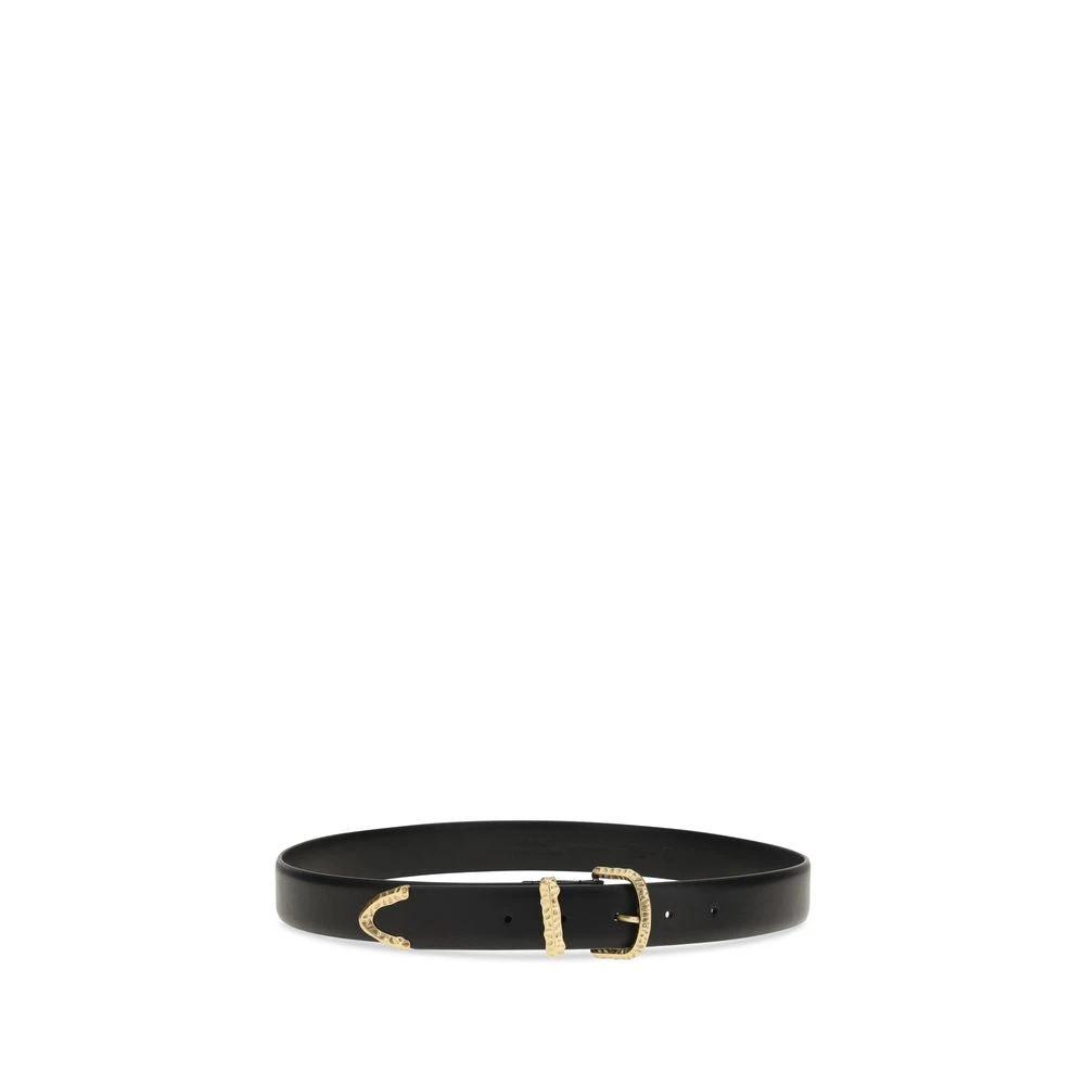 PINKO Sample Sale PINKO Black Calf Leather Bos Taurus Regular Belt - | Designer outlet