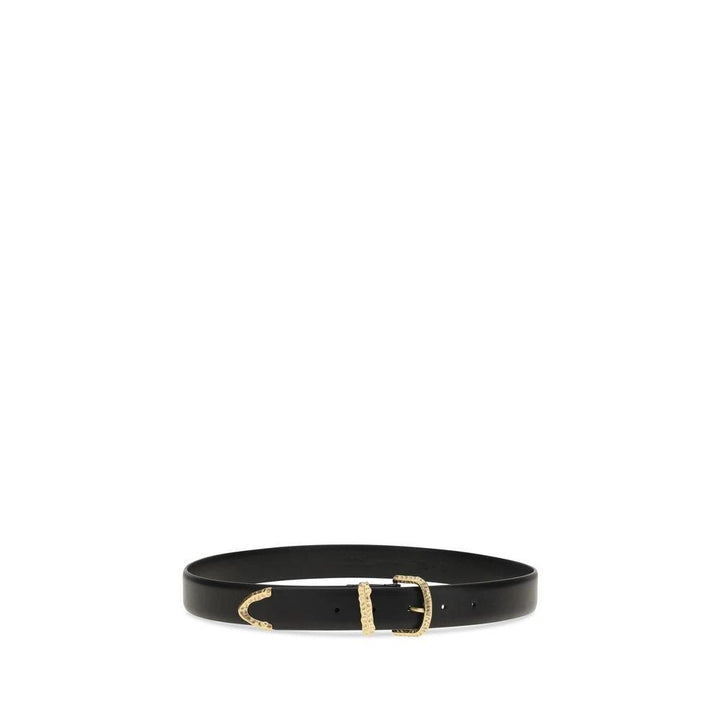 PINKO Sample Sale PINKO Black Calf Leather Bos Taurus Regular Belt - | Designer outlet