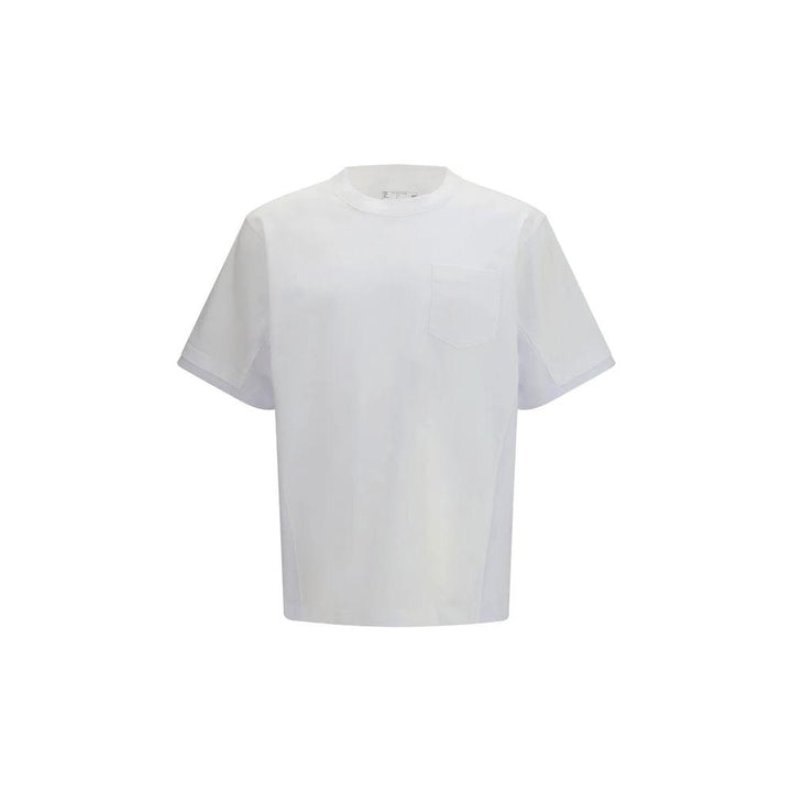 Sacai Sample Sale Sacai White Cotton T-Shirt - | Designer outlet