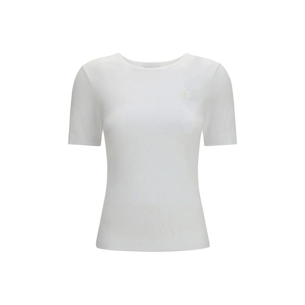 Ganni Sample Sale Ganni White Cotton T-Shirt - | Designer outlet