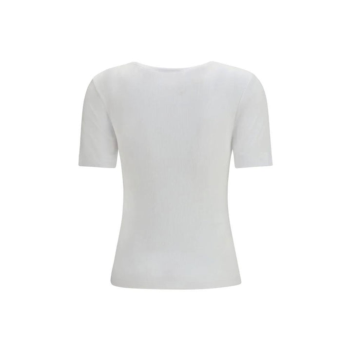 Ganni Sample Sale Ganni White Cotton T-Shirt - | Designer outlet