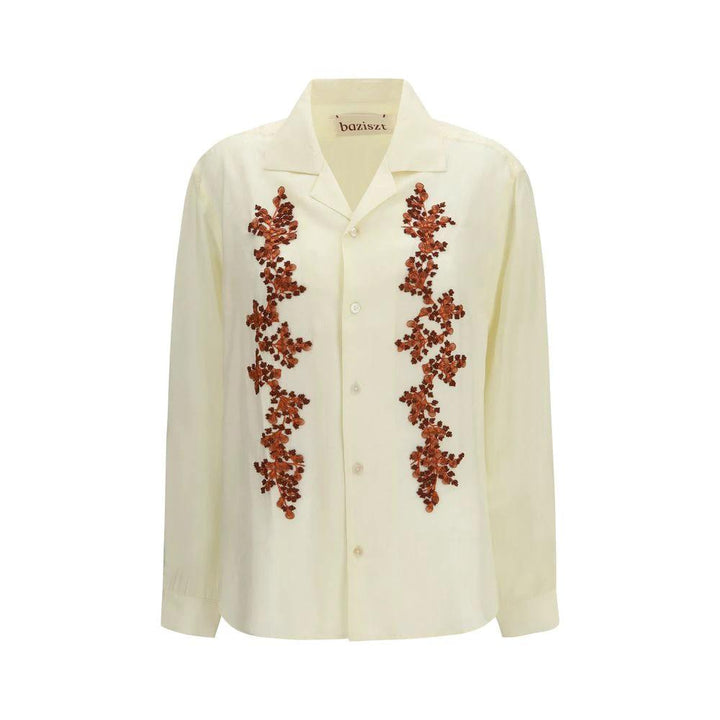 Baziszt Sample Sale Baziszt Bicolor Cotton Pattern Shirt - | Designer outlet