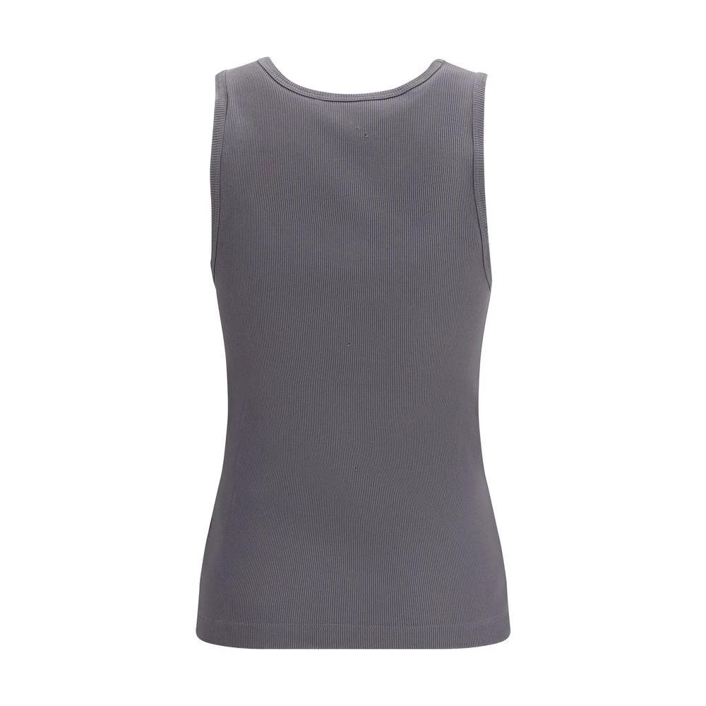 Dolce &amp; Gabbana Gray Cotton Tank Tops