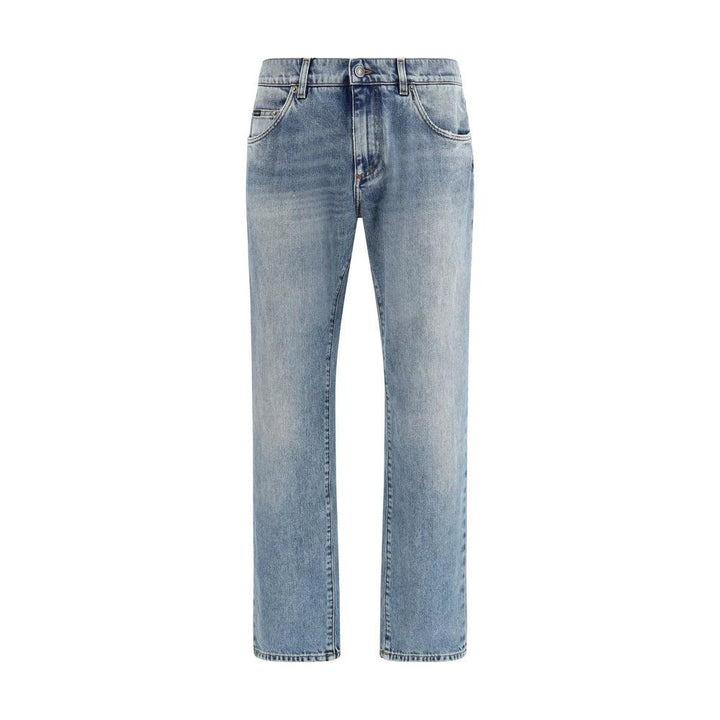 Dolce & Gabbana Sample Sale Dolce & Gabbana Blue Cotton Straight-Leg Jeans - | Designer outlet