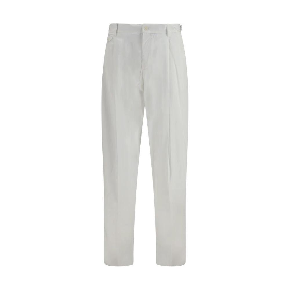 Dolce & Gabbana Sample Sale Dolce & Gabbana White Cotton Casual Pants - | Designer outlet