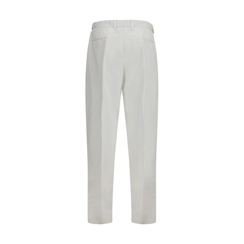 Dolce & Gabbana Sample Sale Dolce & Gabbana White Cotton Casual Pants - | Designer outlet