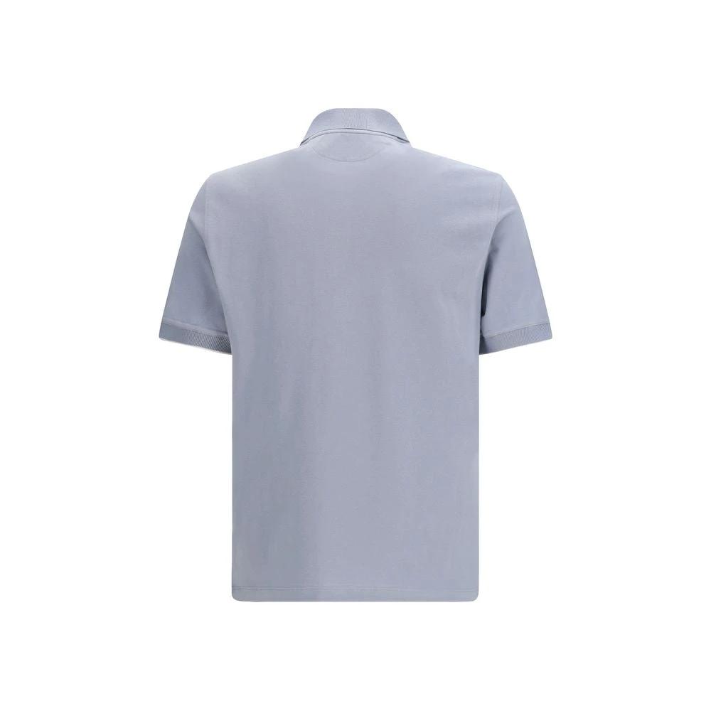 Brunello Cucinelli Sample Sale Brunello Cucinelli Blue Cotton Polo Shirt - | Designer outlet
