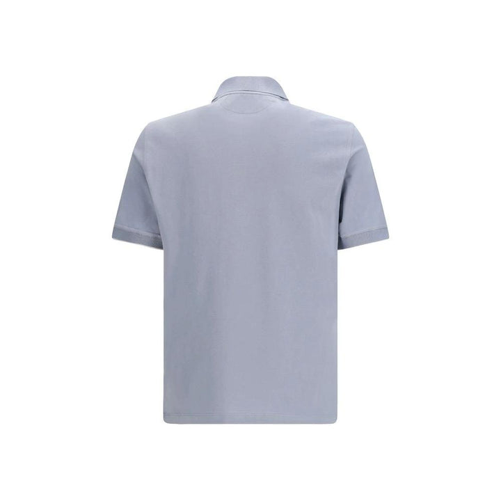 Brunello Cucinelli Sample Sale Brunello Cucinelli Blue Cotton Polo Shirt - | Designer outlet